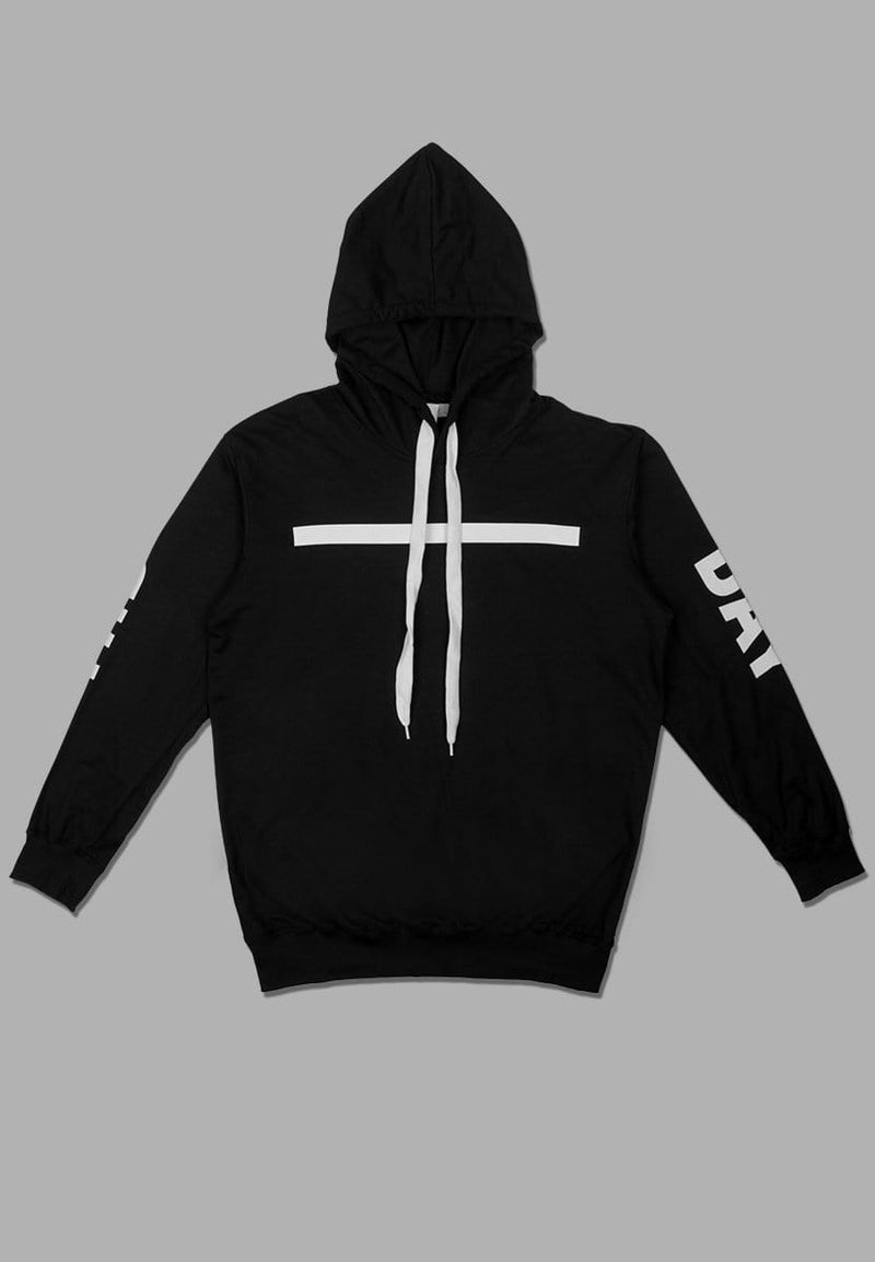 MT713N Men Hoodies Hori Stripe blk