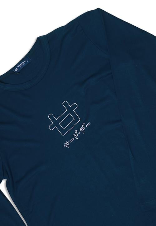 Third Day LTC76 mls logo outline navy hijab lengan panjang