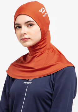 Td Active LH002 sport hijab betta terracotta