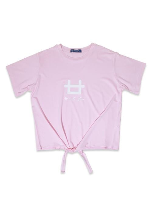 Third Day LTB22E CK logo icon pk T-shirt Pink