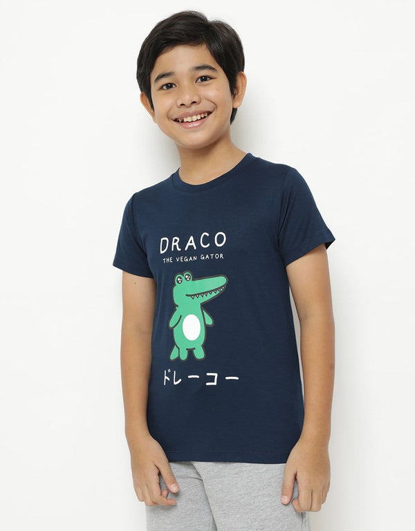Td Kids BT166 kaos anak draco shine eyes navy