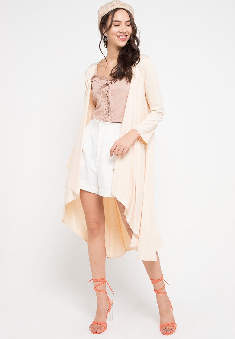 Nade Japan FO006 Long Outer Nade Ladies Cream