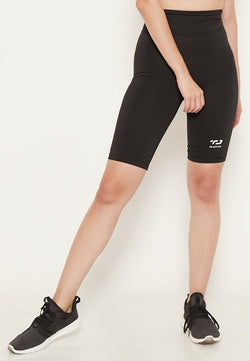Td Active LB033 compression biker shorts legging knee olahraga wanita black