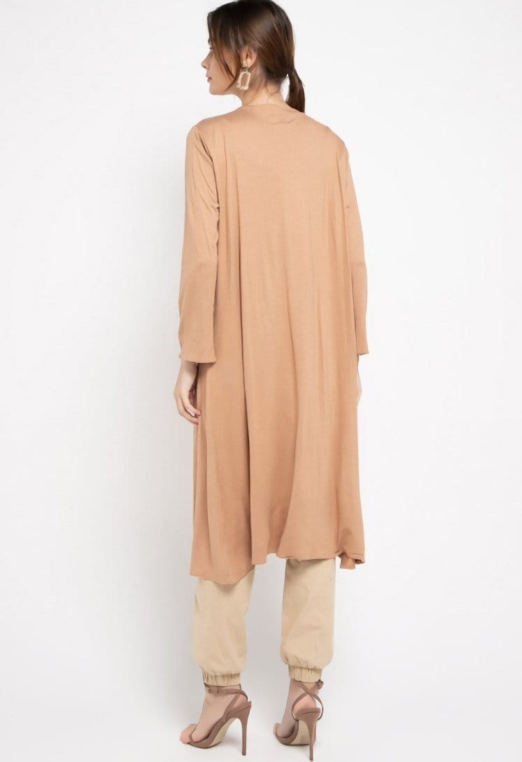 Nade Japan FO005 Long Outer Nade Ladies Brown