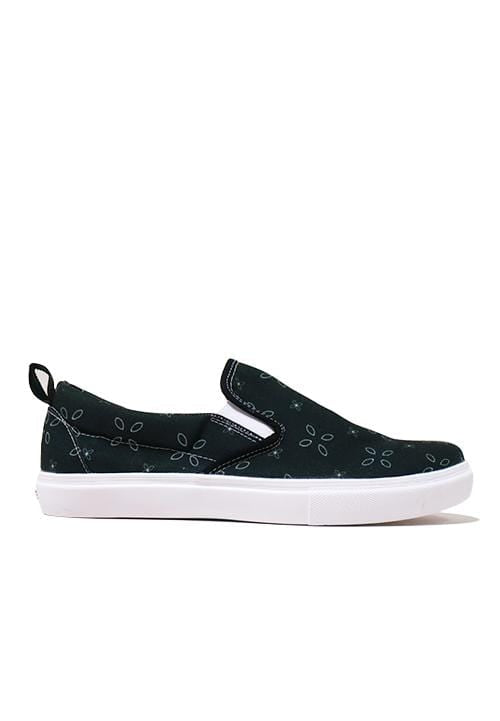 Nade NH019 Slip on Shoes Leaves Tile Black