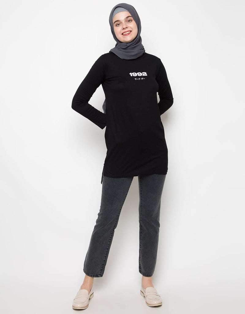 Third Day LTC86 Mls 1992 Hitam Hijab Lengan Panjang Wanita