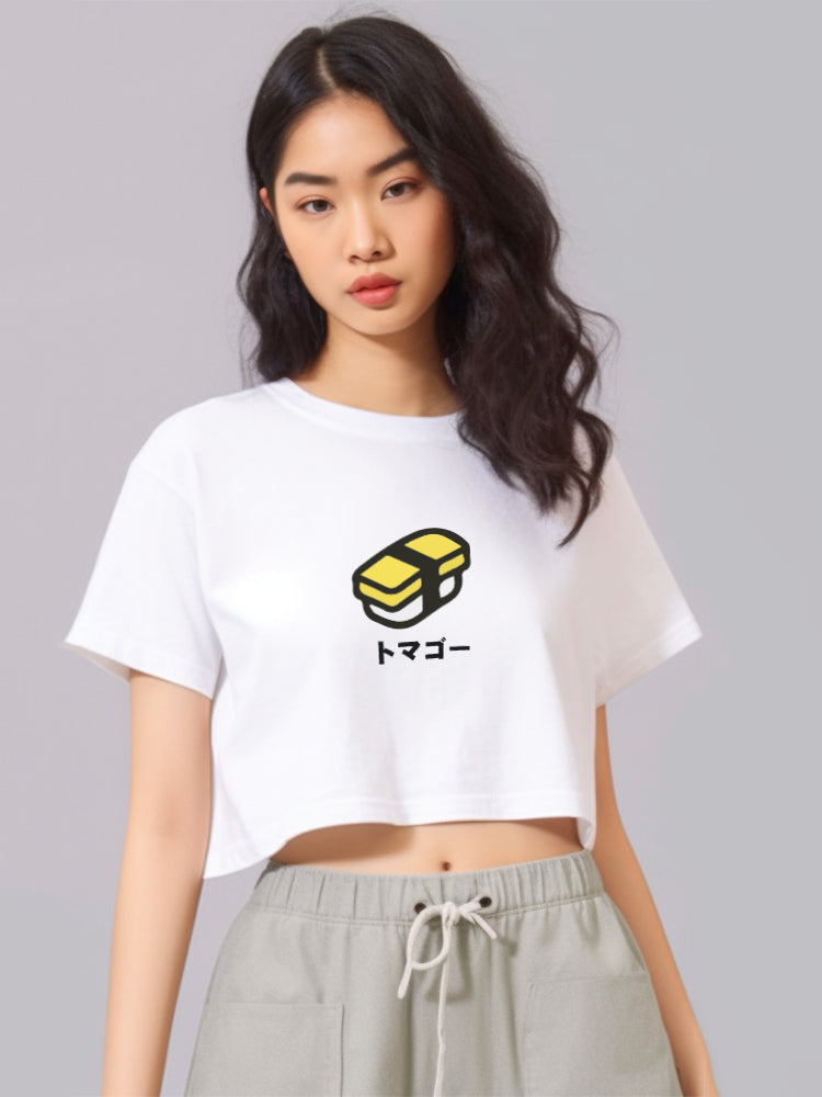 LTF17 kaos oversize crop top wanita OLC 