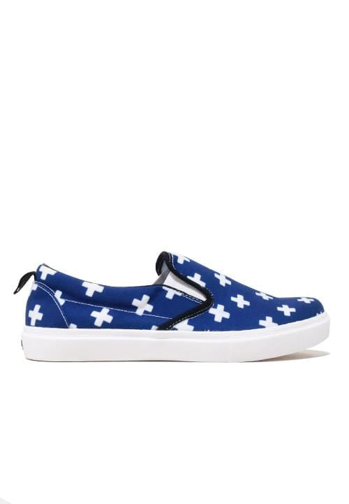 Nade NH022 Slip On Shoes Plus Signs Blue