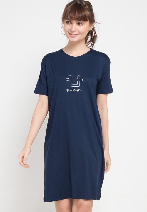 Third Day LTB13D LD lds outline logo nv T-shirt Navy