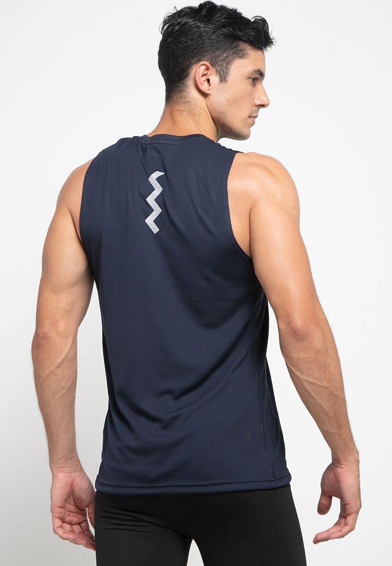 Td Active MS104 dakir back zigzag sv running tanktop jersey navy