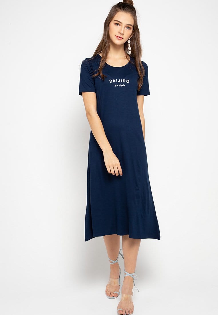 Third Day LTC42 xd dress daijiro navy dress midi