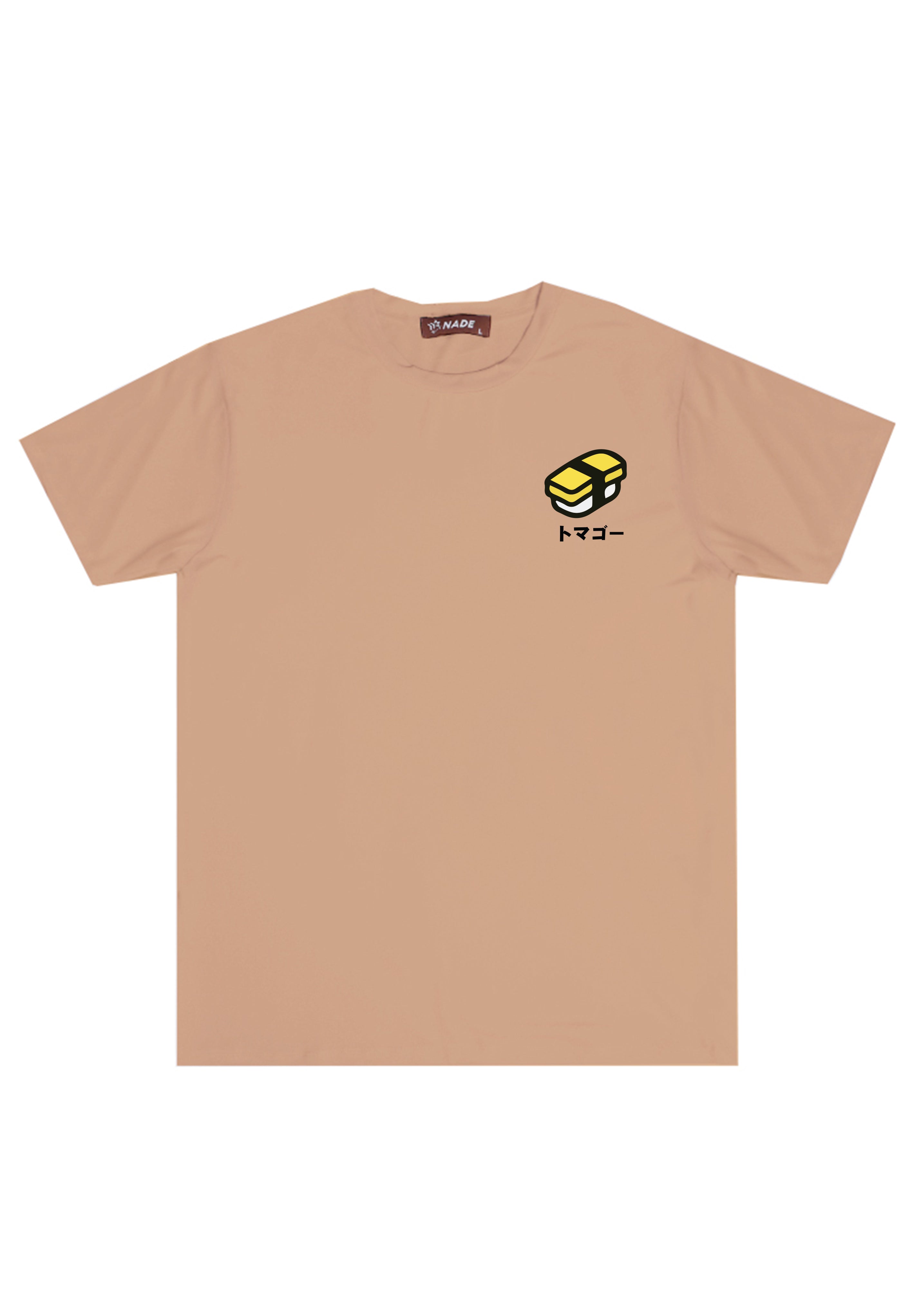 NTD39 kaos slim fit anti kusut drifit stretch distro pria "tamago sushi" khaki