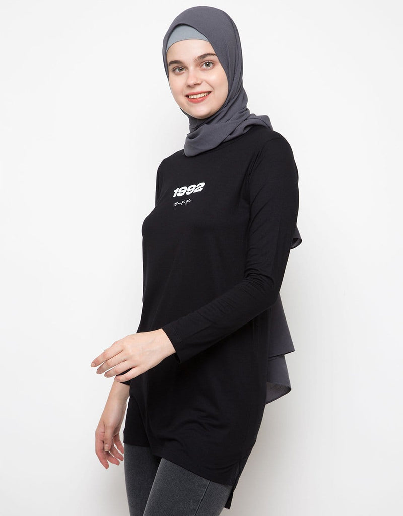 Third Day LTC86 Mls 1992 Hitam Hijab Lengan Panjang Wanita