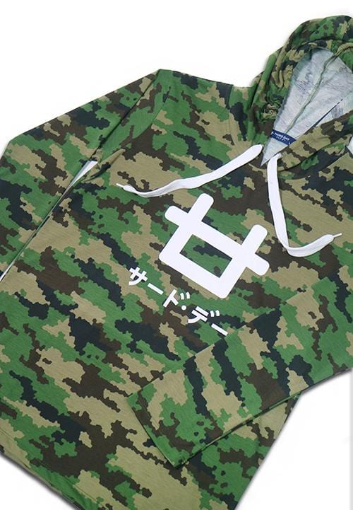 MTC14A Men Hshirt camo-px Logo1 grn