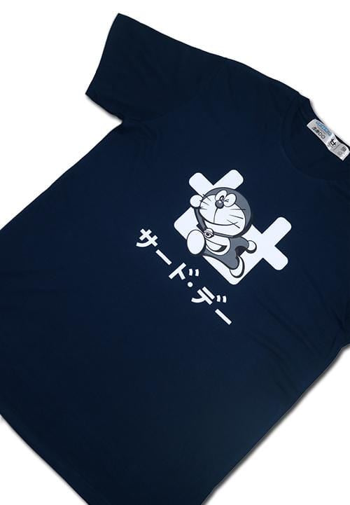 Third Day MTC92C Dora Kaos Doraemon Jump Logo T-shirt Navy