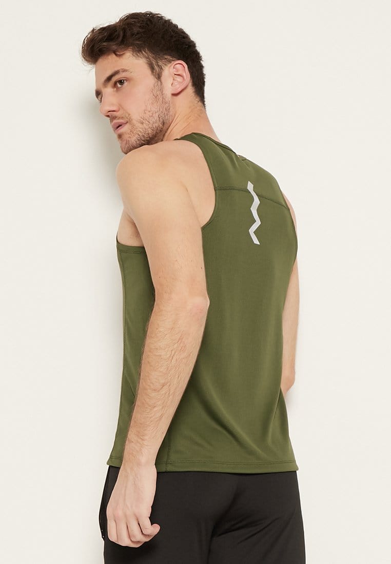 Td Active MS111 dateng back zigzag tr tanktop jersey hijau TNI