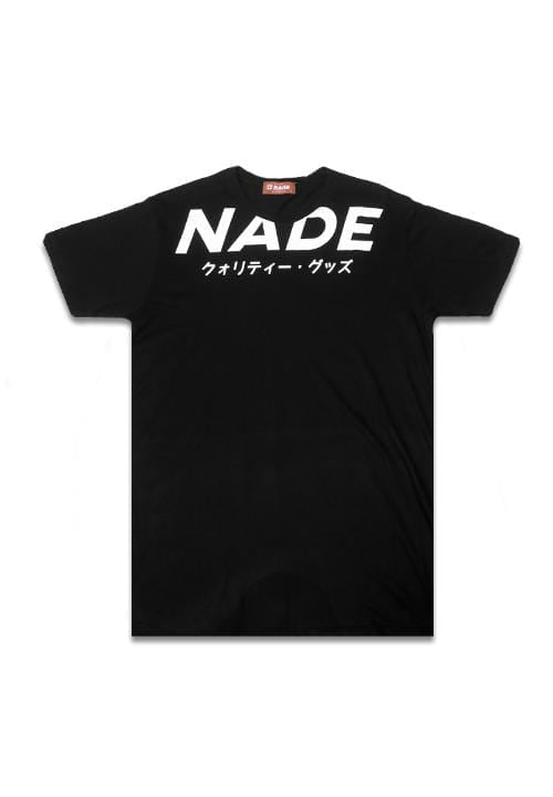 Nade NT272 big nade neck blk T-shirt Hitam