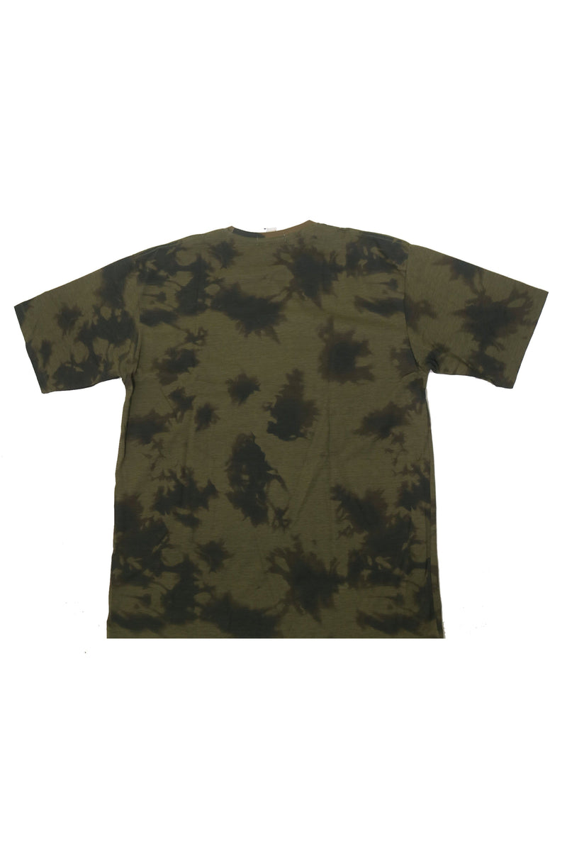 YT131U s/s jb men tie dye logo green