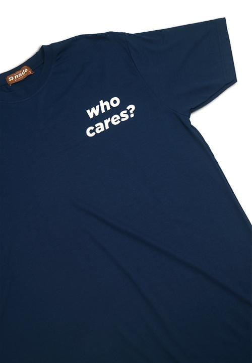 Nade NT203B who cares nv T-shirt