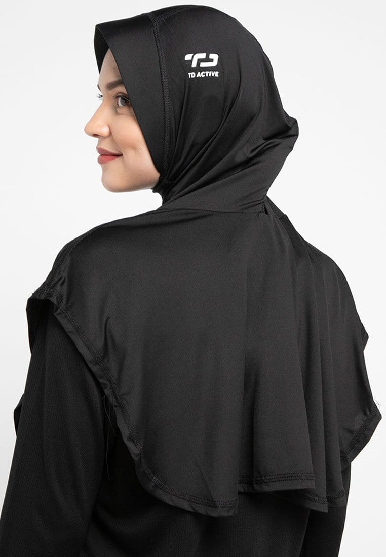 Td Active LH044 sport hijab tetta td active hitam