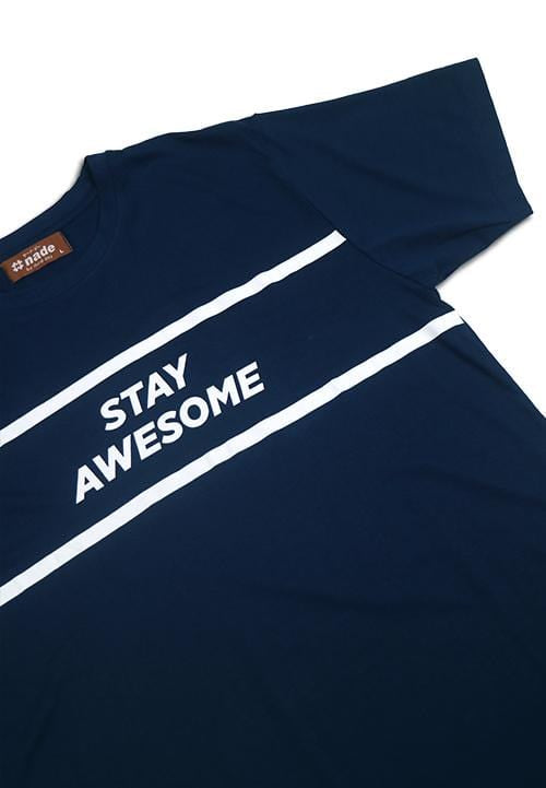 Nade NT210B stay awesome T-shirt Navy