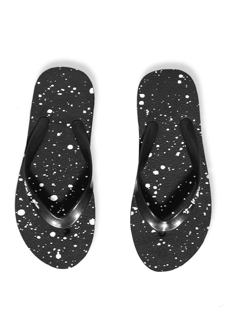 Third Day AMB03 Sandal Jepit Pria Hitam Splatter