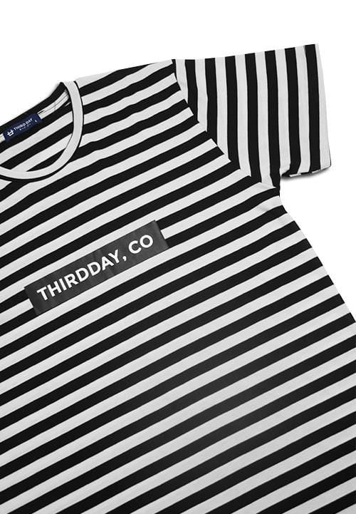 Third Day MTC97B thirddayco on black blk-wh stp T-shirt Multiwarna