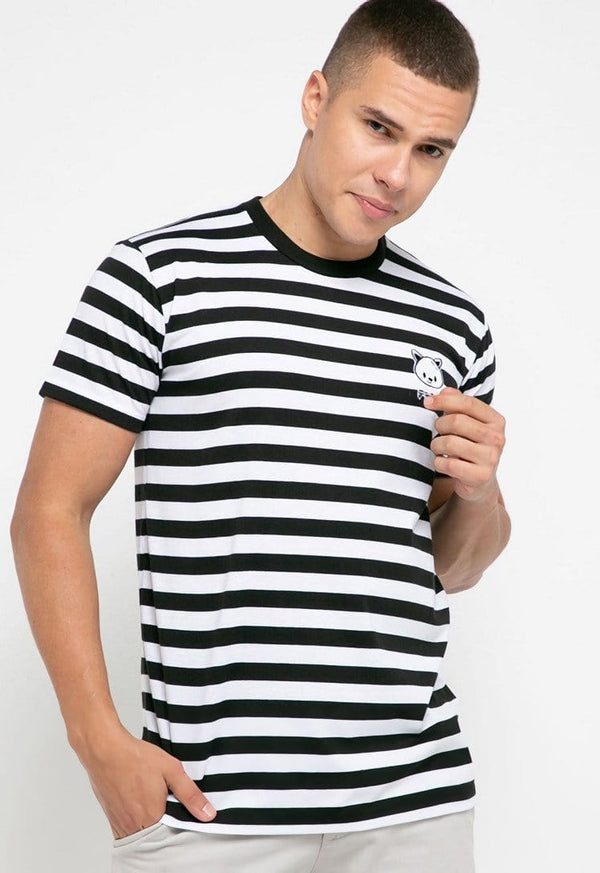 Td Friends MTH50 thirdday stp stripe black white tido dakir t-shirt unisex pria