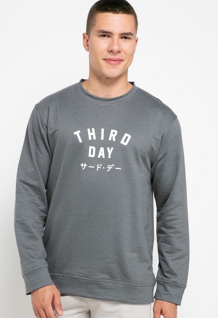 Third Day MOA02 sweater td simple grey men