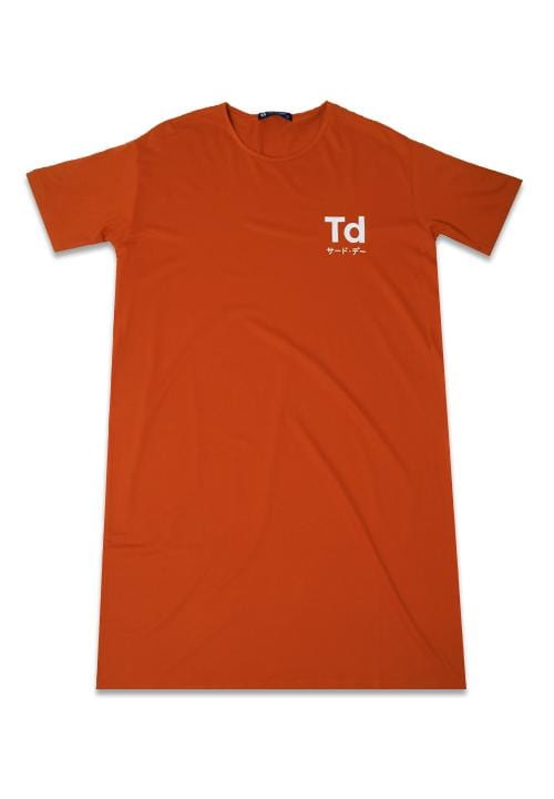 Third Day LTC19 ld lds td elegant terracota kaos dress panjang wanita