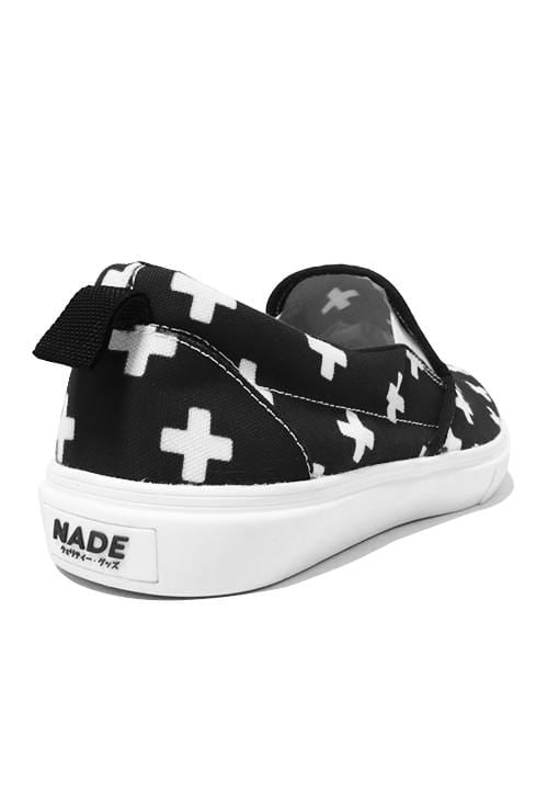 Nade NH021 Slip On Shoes Plus Signs Black