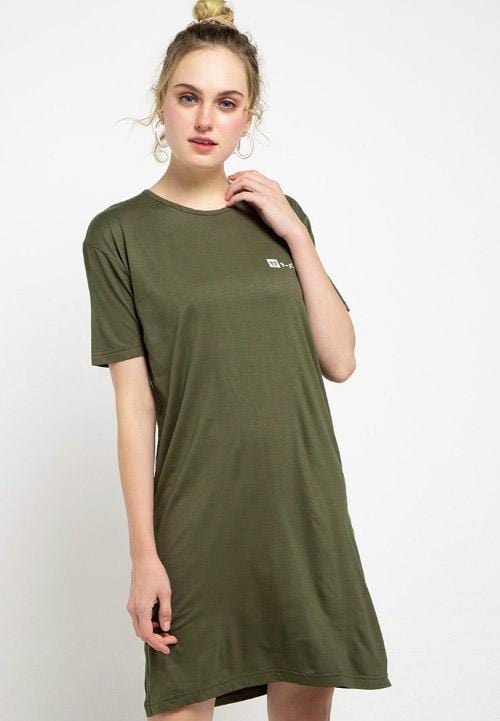 LTB72 ld lds qlogo katakana ga Dress Hijau army