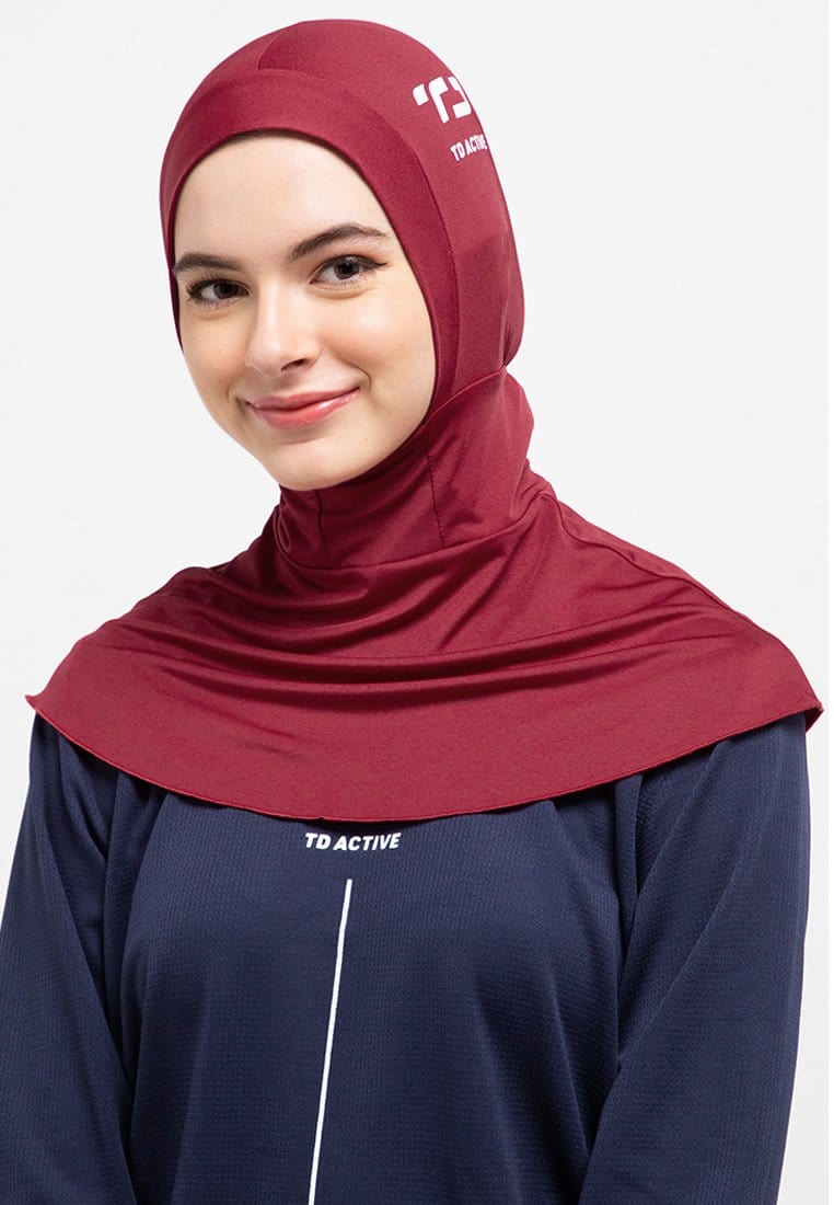 Td Active LH001 sport hijab betta maroon