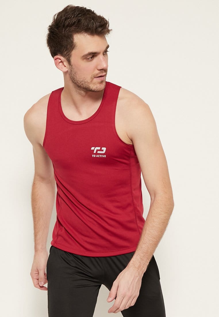 Td Active MS108 dateng back zigzag tr tanktop jersey merah ati