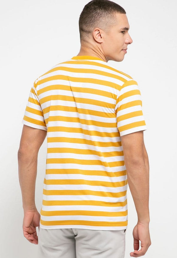 Td Friends MTH51 thirdday stripe stp mustard white tido dakir t-shirt unisex pria