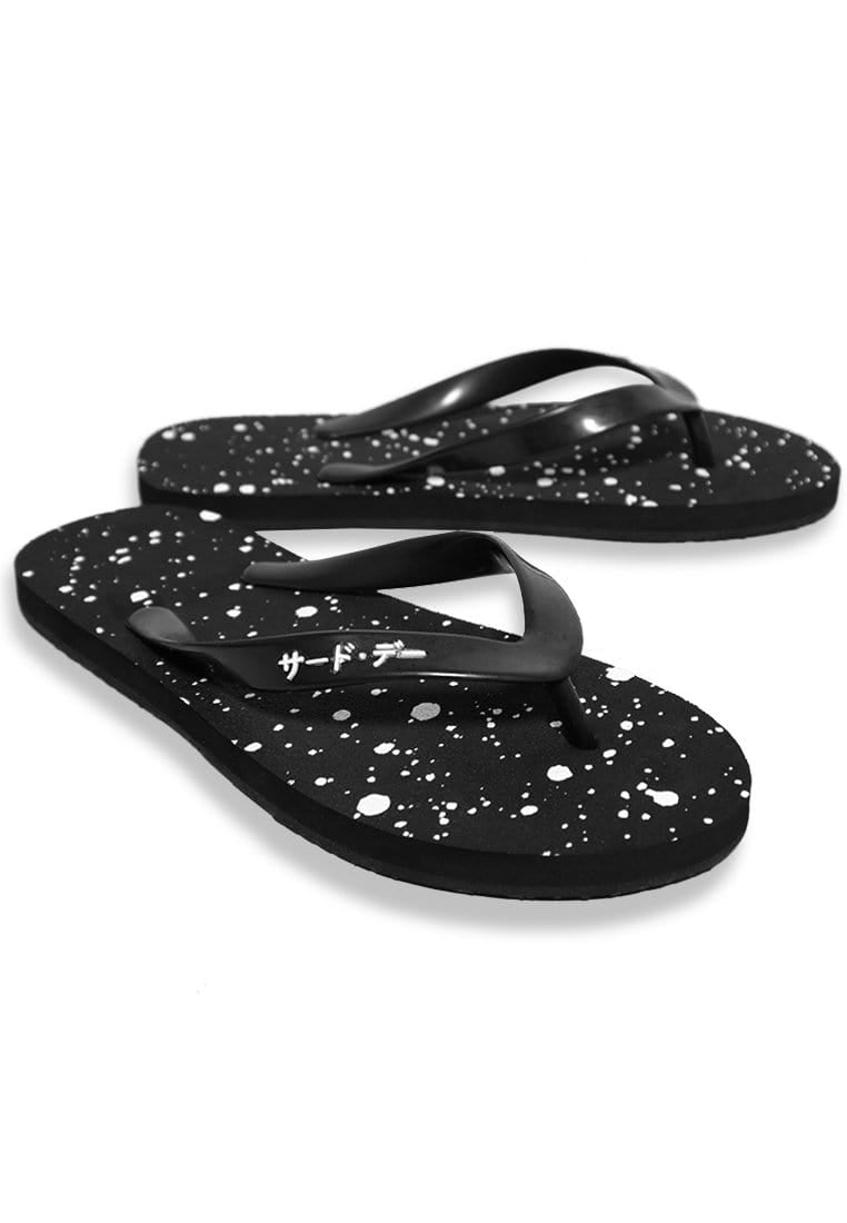 Third Day AMB03 Sandal Jepit Pria Hitam Splatter