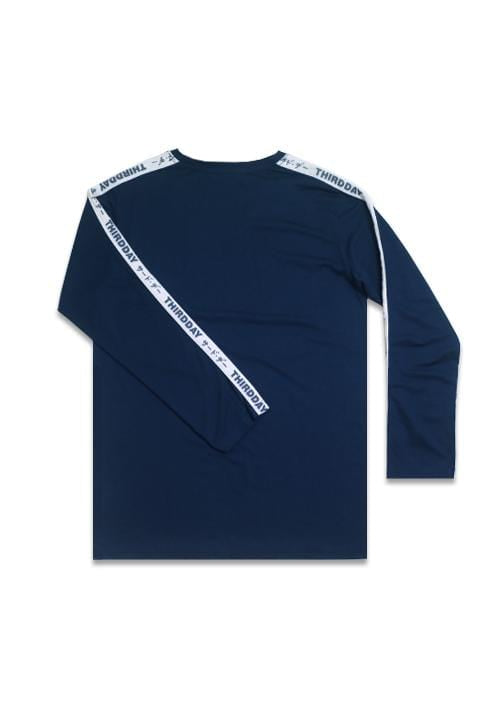 Third Day MTC89B l-s long sleeve Kaos Tangan Panjang logobreast tdkt list Navy