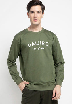 Third Day MO196 sweater casual pria dateng daijiro hijau army