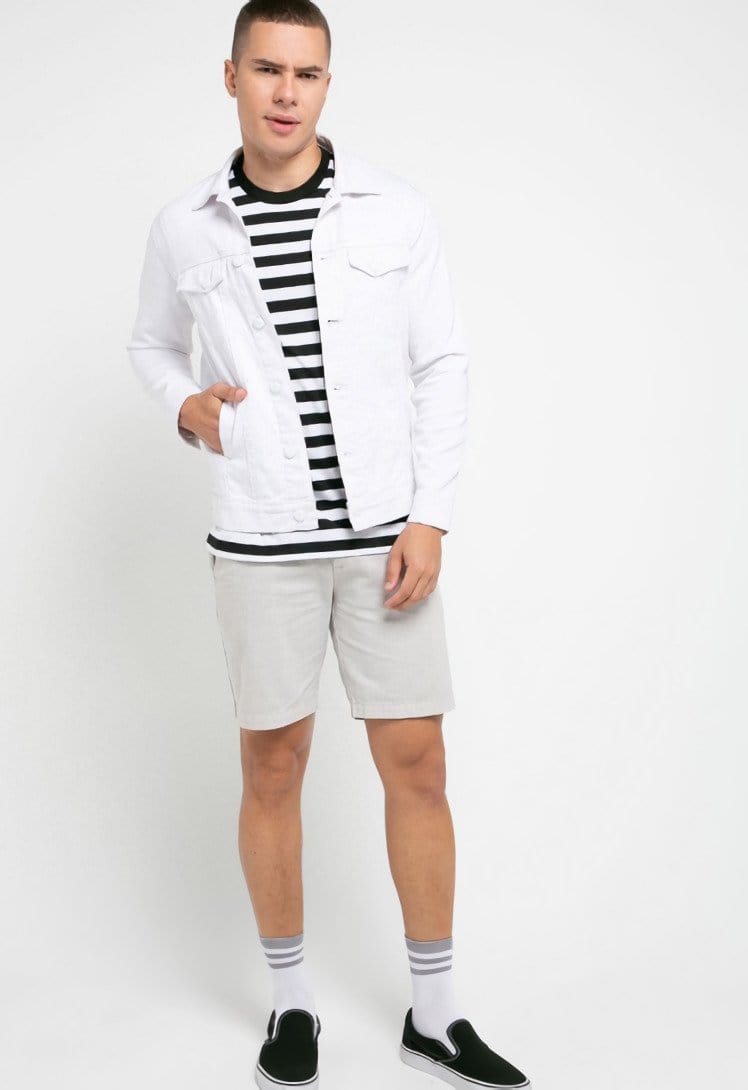 Td Friends MTH50 thirdday stp stripe black white tido dakir t-shirt unisex pria