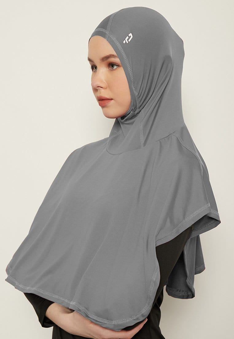 Td Active LH058 kerudung masker delta abu tua