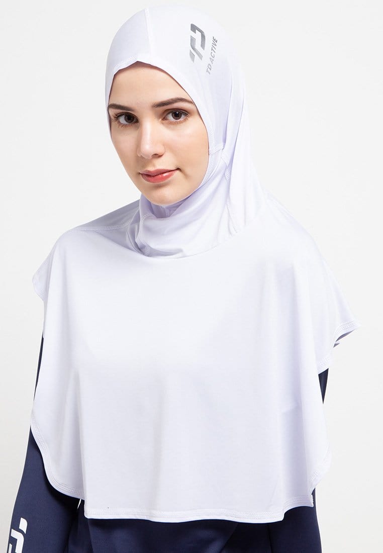 Td Active LH025 sport hijab delta putih