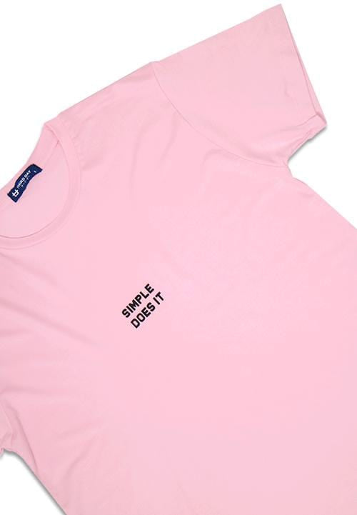 LTB63 BK simple does it pk T-shirt Pink