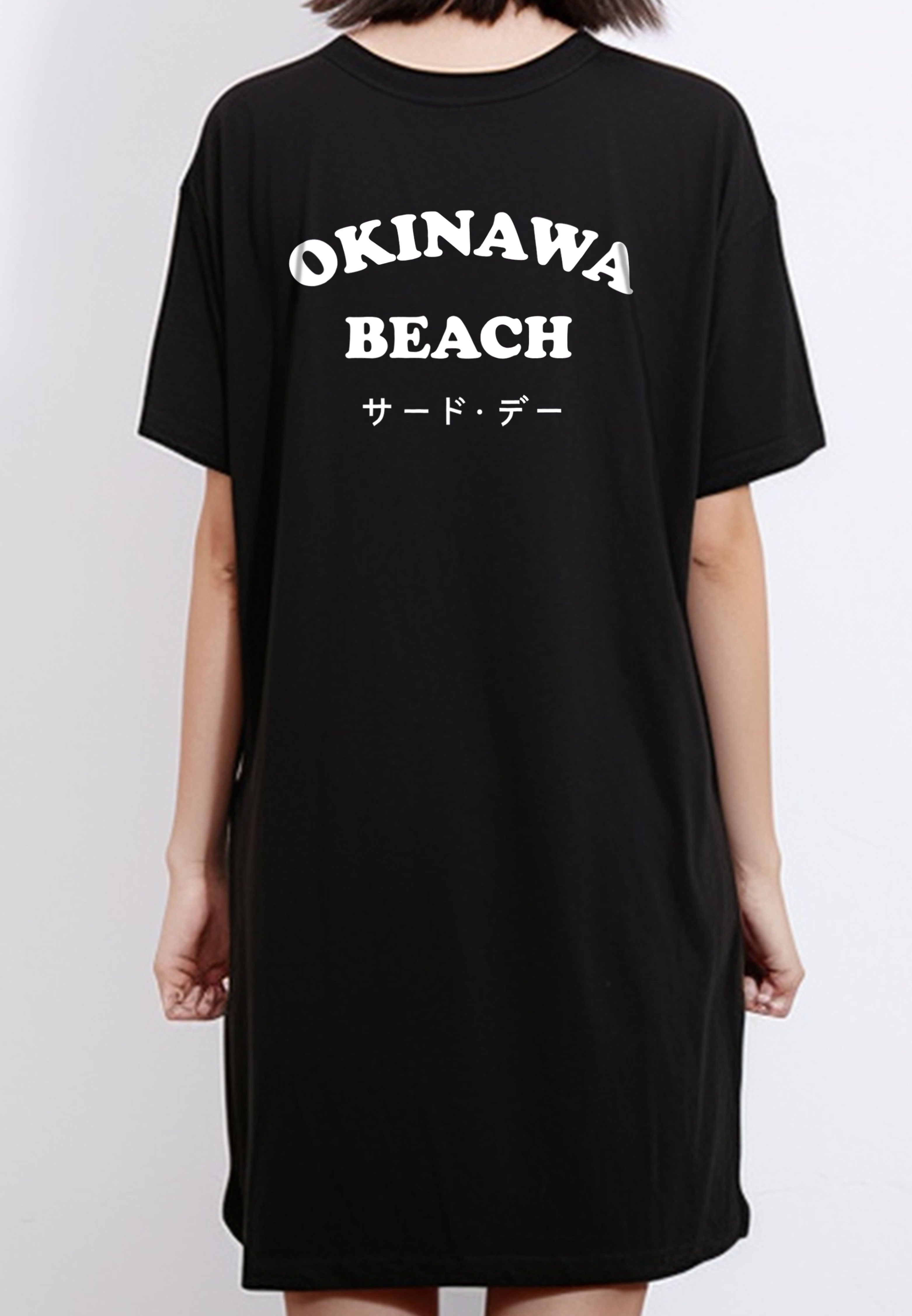 LTE96 long dress kaos t shirt kasual stretch 