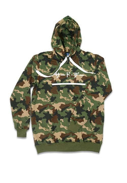 Third Day MO134F hoodies katakana underline camo gr-olv