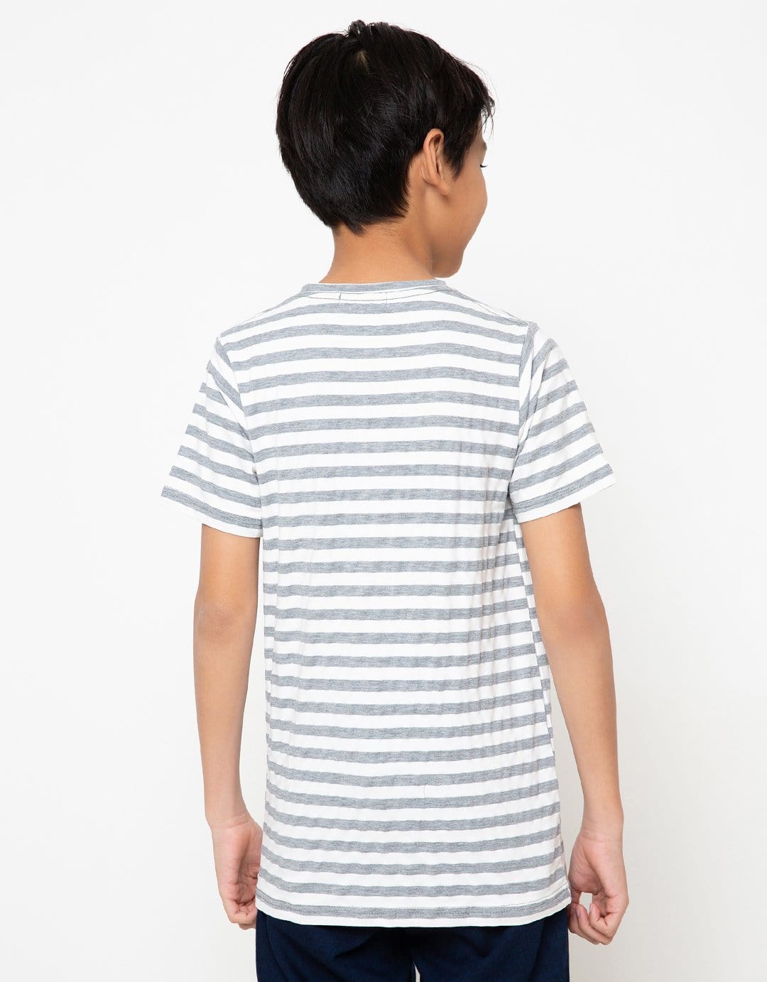 Td Kids BT155 kaos anak tido flying stripe putih abu