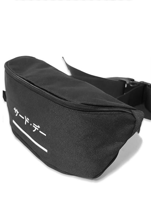 Third Day AM054B waist bag katakana line blk Hitam