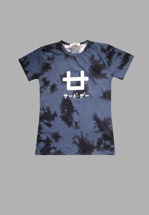 LT985U s-s Lds Logo Blue tie dye