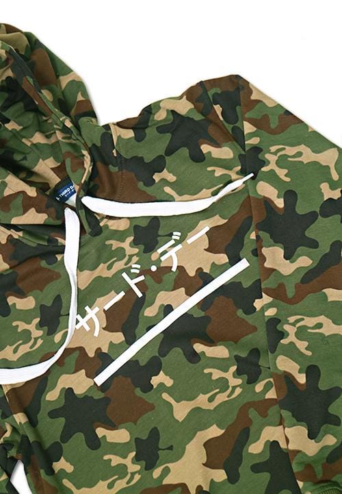 Third Day MO134F hoodies katakana underline camo gr-olv