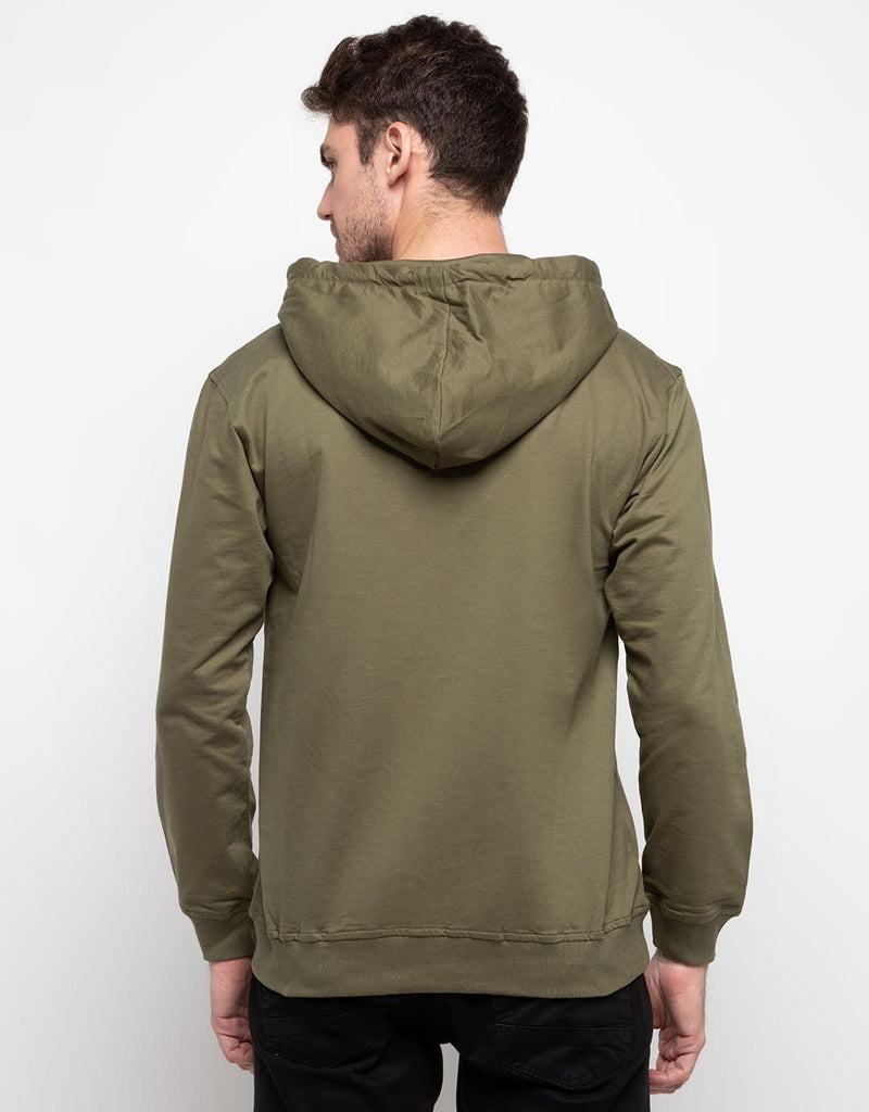 Third Day MO199 hoodies casual pria dateng thrdy hijau army