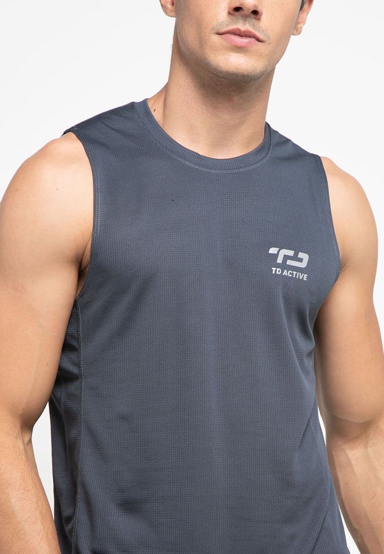 Td Active MS100 dakir back zigzag sv running tanktop jersey abu tua